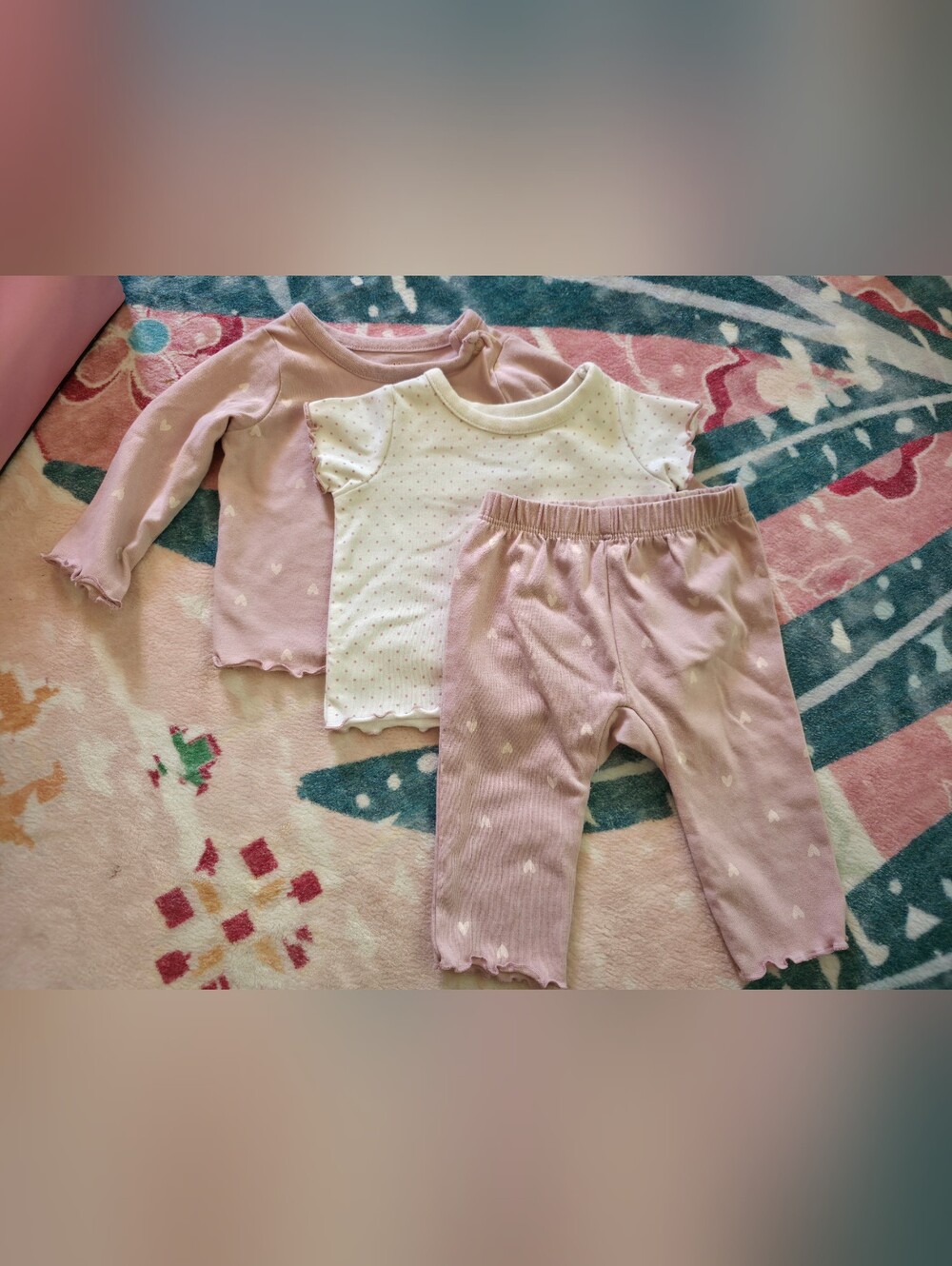 Girls' Pink Heart 3 Piece Set
